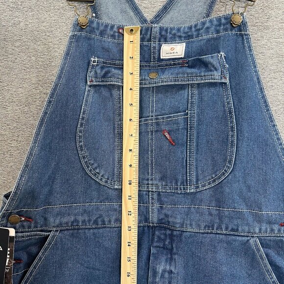 NWT Hisea Denim Carpenter Bib Overalls Men’s 38x32 Workwear - Picture 8 of 16